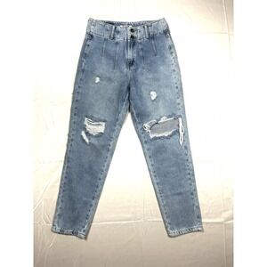 Parada 111 Womens 28 Vintage 1989 High Rise Distressed Mom Jeans Cotton Spandex